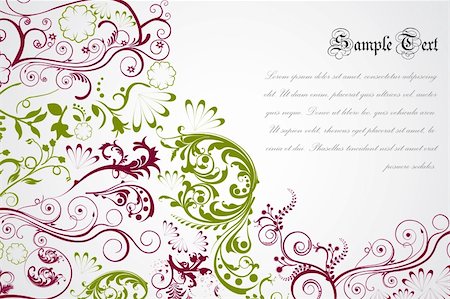 simsearch:400-04779543,k - illustration of colorful floral background Stockbilder - Microstock & Abonnement, Bildnummer: 400-04273444