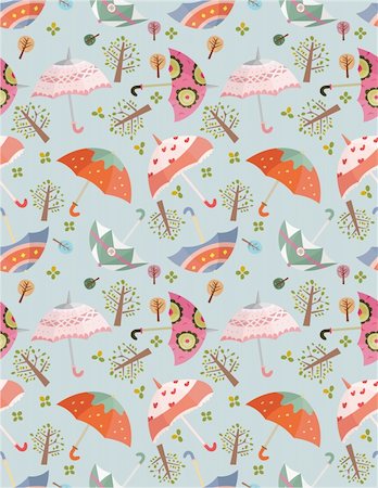 simsearch:400-04273840,k - seamless umbrellas pattern Stock Photo - Budget Royalty-Free & Subscription, Code: 400-04273614