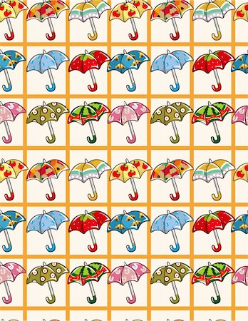 simsearch:400-04273840,k - seamless umbrellas pattern Stock Photo - Budget Royalty-Free & Subscription, Code: 400-04273685