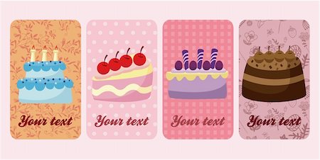 cake card Stock Photo - Budget Royalty-Free & Subscription, Code: 400-04273734