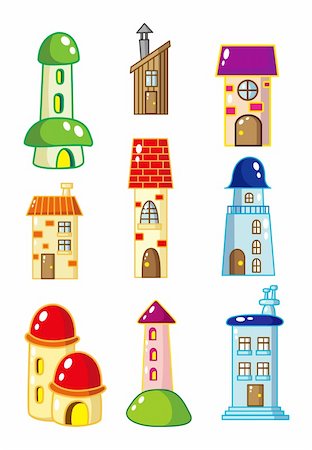 simsearch:400-04273953,k - cartoon House icon Stock Photo - Budget Royalty-Free & Subscription, Code: 400-04273826