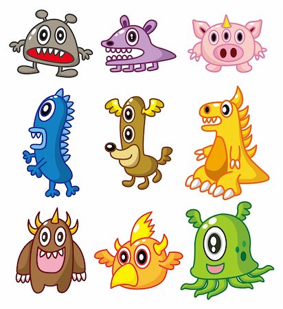 cartoon Monster Stock Photo - Budget Royalty-Free & Subscription, Code: 400-04273827