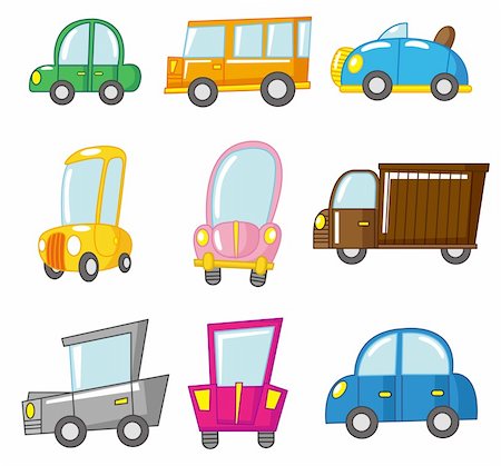 cartoon car Stock Photo - Budget Royalty-Free & Subscription, Code: 400-04273837