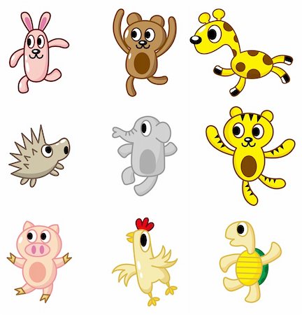 simsearch:400-04392655,k - cartoon animal icon Foto de stock - Super Valor sin royalties y Suscripción, Código: 400-04273839