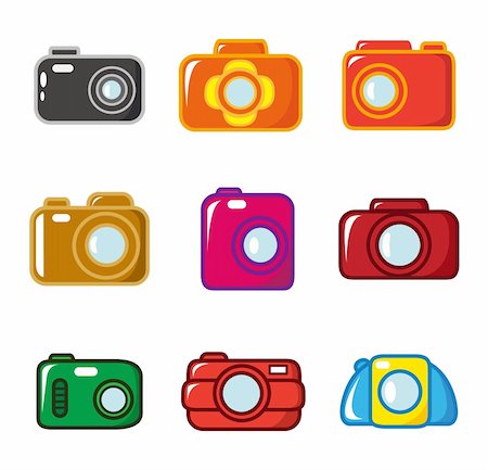 film production art - cartoon Camera icon Stock Photo - Budget Royalty-Free & Subscription, Code: 400-04273830
