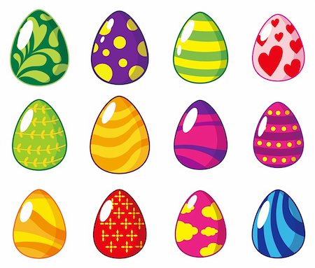 simsearch:400-04242338,k - cartoon Easter Egg Photographie de stock - Aubaine LD & Abonnement, Code: 400-04273849