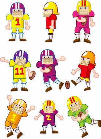 simsearch:400-06095731,k - cartoon Football player icon Stock Photo - Budget Royalty-Free & Subscription, Code: 400-04273851