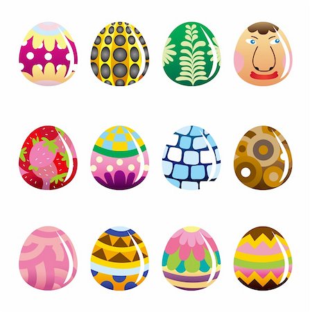 simsearch:400-04242338,k - cartoon Easter Egg Photographie de stock - Aubaine LD & Abonnement, Code: 400-04273905