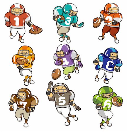 simsearch:400-06095731,k - cartoon football player icon Stock Photo - Budget Royalty-Free & Subscription, Code: 400-04273920