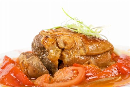 simsearch:400-04875293,k - knuckle of veal baked with vegetables closeup Stock Photo - Budget Royalty-Free & Subscription, Code: 400-04284656