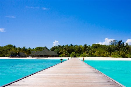 simsearch:400-04284844,k - Maldives beach scene Stock Photo - Budget Royalty-Free & Subscription, Code: 400-04284848