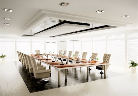 conference room interior 3d render Stock Photo - Budget Royalty-Free & Subscription, Code: 400-04285019