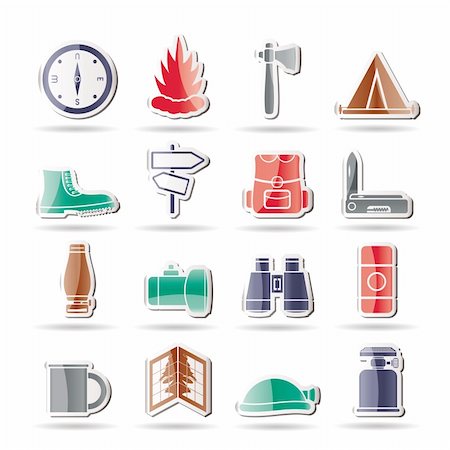 simsearch:400-06700048,k - Tourism and Holiday icons -  Vector Icon Set Stock Photo - Budget Royalty-Free & Subscription, Code: 400-04285222