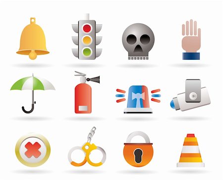 road signal icon - Surveillance and Security Icons - vector icon set Stock Photo - Budget Royalty-Free & Subscription, Code: 400-04285276