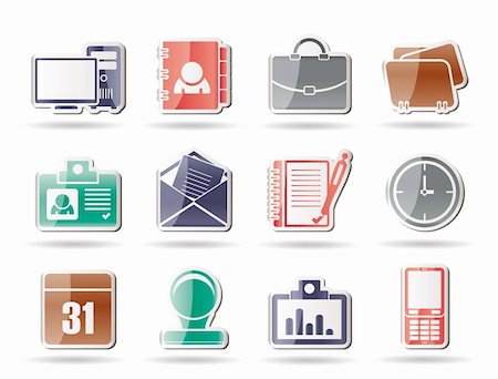 Web Applications,Business and Office icons, Universal icons - vector icon set Stock Photo - Budget Royalty-Free & Subscription, Code: 400-04285292
