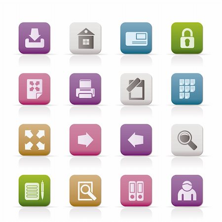 simsearch:400-04289956,k - Internet and Web Site Icons - Vector Icon Set Stock Photo - Budget Royalty-Free & Subscription, Code: 400-04285303