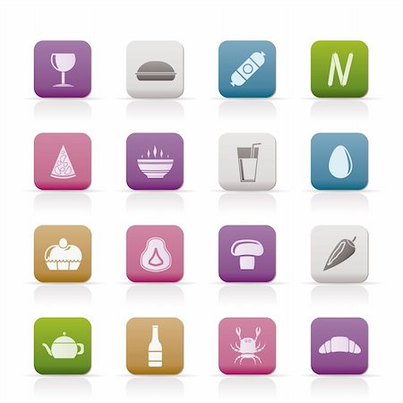 simsearch:400-06171183,k - shop, food and drink icons - vector icon set 2 Stock Photo - Budget Royalty-Free & Subscription, Code: 400-04285376