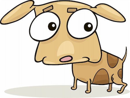 cartoon illustration of cute little doggy Stock Photo - Budget Royalty-Free & Subscription, Code: 400-04285708