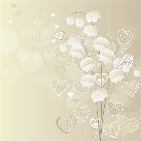 easter lily background - Light grey background with lily of the valley Stock Photo - Budget Royalty-Free & Subscription, Code: 400-04285892