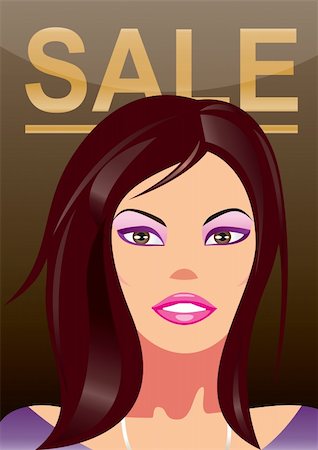 simsearch:400-04285950,k - fashion shopping girls at the magazine Cover page -  vector illustration Stock Photo - Budget Royalty-Free & Subscription, Code: 400-04286000