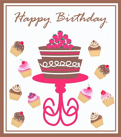 happy birthday card Photographie de stock - Aubaine LD & Abonnement, Code: 400-04286298