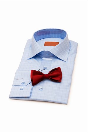 simsearch:400-08614028,k - Shirt and tie isolated on the white background Stockbilder - Microstock & Abonnement, Bildnummer: 400-04286481