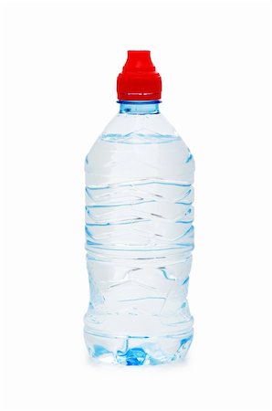 simsearch:400-06796544,k - Bottle of water isolated on the white Stock Photo - Budget Royalty-Free & Subscription, Code: 400-04286634