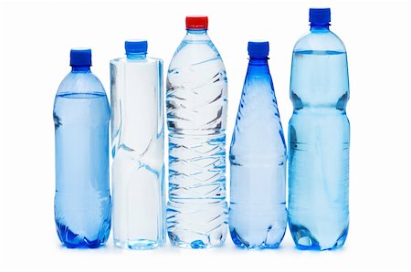 Bottles of water isolated on the white Stock Photo - Budget Royalty-Free & Subscription, Code: 400-04286637