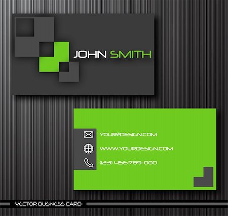 palll (artist) - Vector abstract creative business cards (set template) Stockbilder - Microstock & Abonnement, Bildnummer: 400-04287394