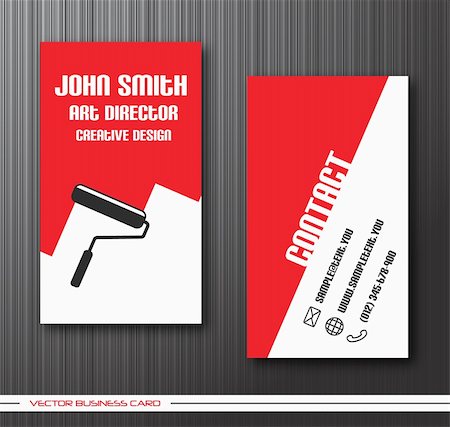 palll (artist) - Vector abstract creative business cards (set template) Stockbilder - Microstock & Abonnement, Bildnummer: 400-04287401