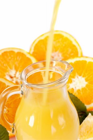 simsearch:400-04398564,k - Fresh orange juice in a glass jug Stockbilder - Microstock & Abonnement, Bildnummer: 400-04287467