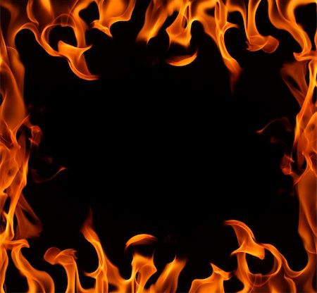 fire on black background Stock Photo - Budget Royalty-Free & Subscription, Code: 400-04287534