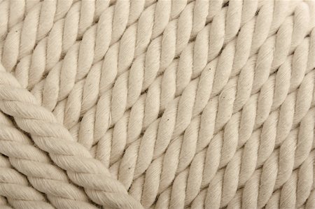 white coiled rope. Photographie de stock - Aubaine LD & Abonnement, Code: 400-04287647