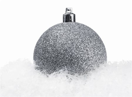 simsearch:400-05891304,k - Christmas ball with snow Foto de stock - Royalty-Free Super Valor e Assinatura, Número: 400-04288072
