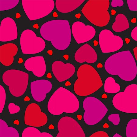 simsearch:400-04631033,k - Seamless pattern with hearts. EPS 8 vector file included Foto de stock - Super Valor sin royalties y Suscripción, Código: 400-04288178