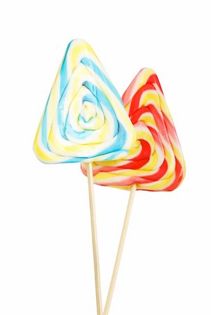 simsearch:400-07449438,k - Colourful lollipop isolated on the white background Stock Photo - Budget Royalty-Free & Subscription, Code: 400-04288264