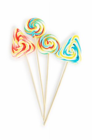 simsearch:400-05254874,k - Colourful lollipop isolated on the white background Stock Photo - Budget Royalty-Free & Subscription, Code: 400-04288267