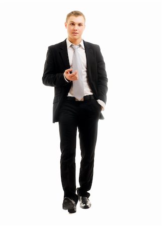 simsearch:400-04688280,k - Portrait of a businessman isolated on a white background Stock Photo - Budget Royalty-Free & Subscription, Code: 400-04288284