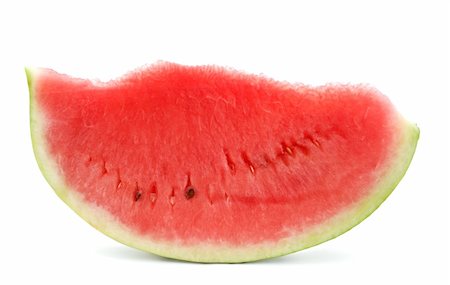 simsearch:400-05717203,k - Slice of watermelon isolated on white background Stock Photo - Budget Royalty-Free & Subscription, Code: 400-04288634