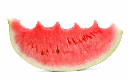 red water melon - Slice of watermelon isolated on white background Photographie de stock - Aubaine LD & Abonnement, Code: 400-04288635