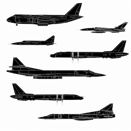 simsearch:400-04270337,k - Combat aircraft. Team. Colored vector illustration for designers Foto de stock - Super Valor sin royalties y Suscripción, Código: 400-04288746