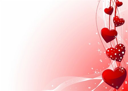 flirting background images - Beautiful red Valentine's day vector background Stock Photo - Budget Royalty-Free & Subscription, Code: 400-04288757