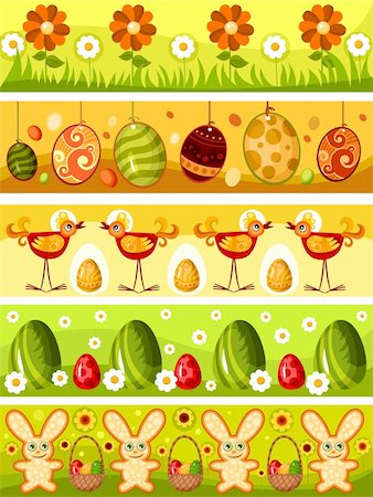 simsearch:400-06692271,k - vector illustration of a cute easter card Stock Photo - Budget Royalty-Free & Subscription, Code: 400-04288761