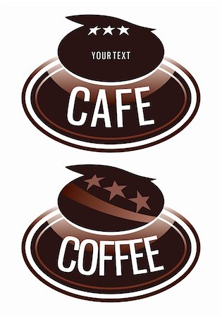 logo design for the coffee shop that sells Stock Photo - Budget Royalty-Free & Subscription, Code: 400-04288894