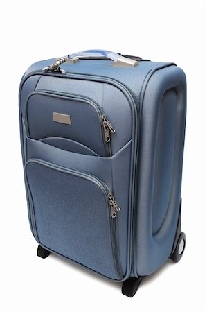 modern large suitcase on a white background Fotografie stock - Microstock e Abbonamento, Codice: 400-04289276