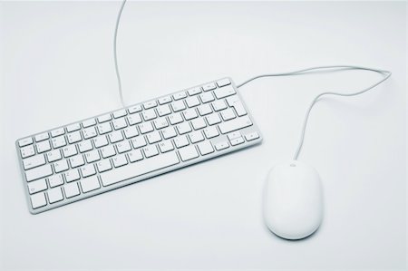 The modern keyboard and the mouse for a computer Fotografie stock - Microstock e Abbonamento, Codice: 400-04289313