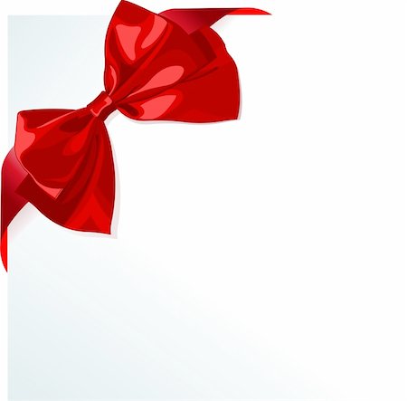 posters with ribbon banner - Page corner with red ribbon and bow. Place for copy/text. Stock Photo - Budget Royalty-Free & Subscription, Code: 400-04289630