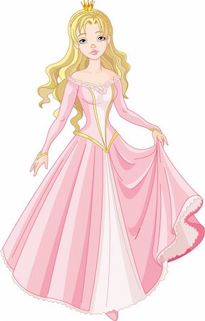 dress for fairy tale character - Very cute and beautiful  princess Stock Photo - Budget Royalty-Free & Subscription, Code: 400-04289633