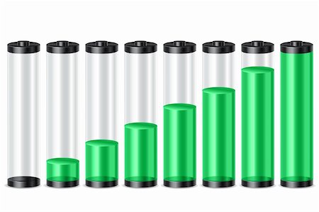 simsearch:400-04265733,k - illustration of battery level on white background Stock Photo - Budget Royalty-Free & Subscription, Code: 400-04289936