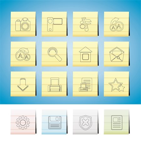 simsearch:400-04289956,k - Internet and Website Icons - Vector Icon Set Stock Photo - Budget Royalty-Free & Subscription, Code: 400-04289956